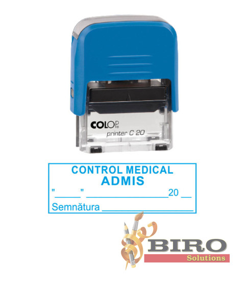 Ștampilă /CONTROL MEDICAL ADMIS/, COLOP Printer C20